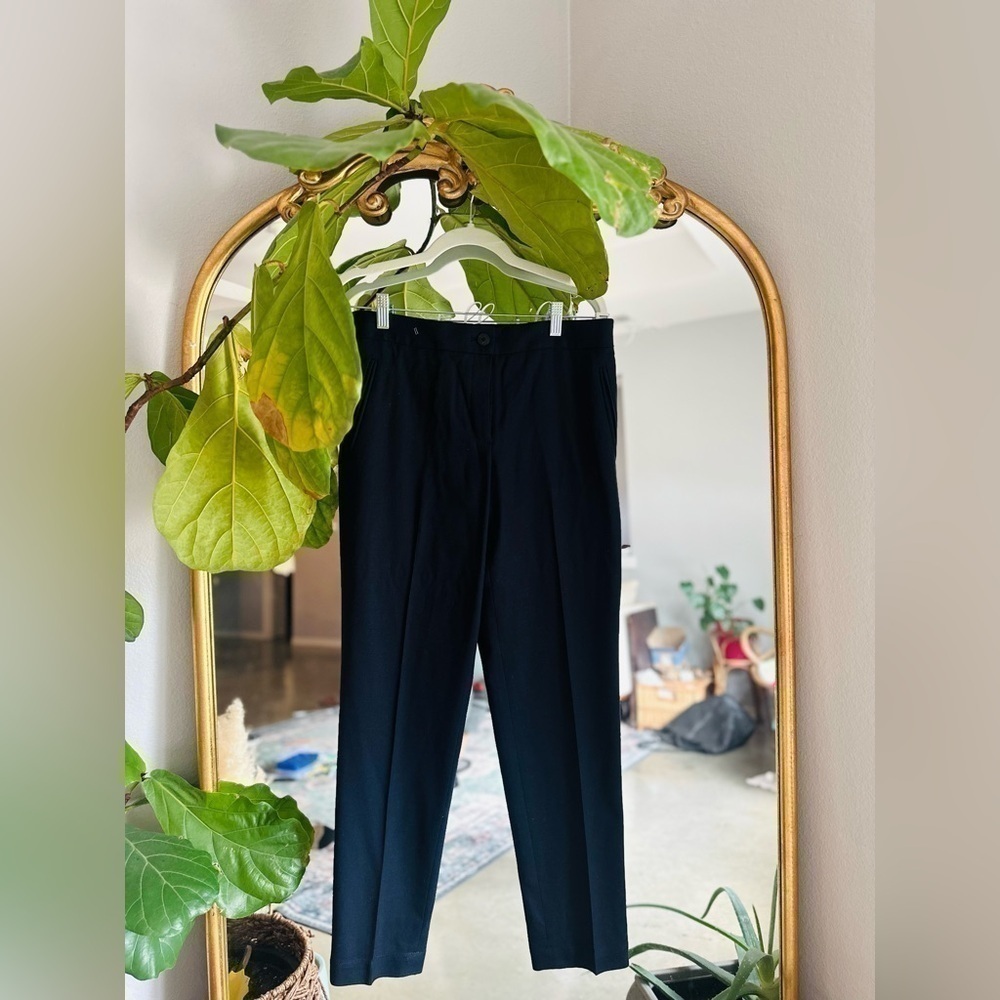 Tory Burch navy wool trouser pants size 6